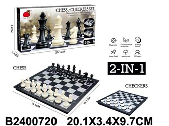 Игра 2014-BC 2 в 1 шахматы, шашки в кор. 934-667
