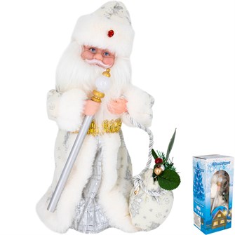 Дед Мороз 30см муз. 141V-74 русс.озв. цвет в асс. 751-562