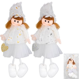 Елочное украшение мягкая игрушка Ангел 22 см 230-3964 751-249