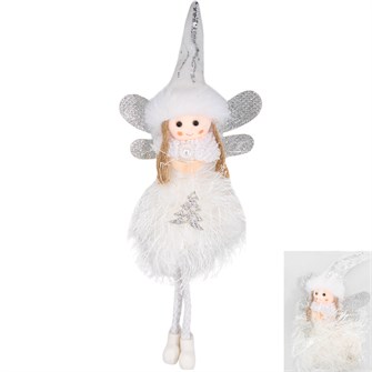 Елочное украшение мягкая игрушка Ангел 19 см 230-4004 751-253