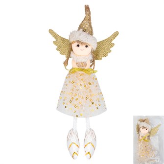 Елочное украшение мягкая игрушка Ангел 25 см SD-230479 751-248