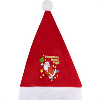 Колпак новогодний красный с дед морозом FG240519102Q 151-994