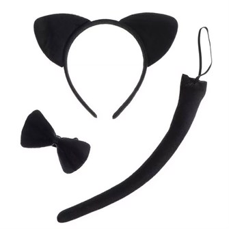 Карнавальный набор 3 пр. ушки, бантик и хвостик FG240519093Q 151-989