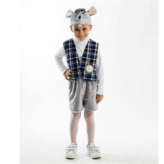 Карнавальный костюм Крысенок в очках плюш 89092 /плюш/Карнавалия/ 651-700