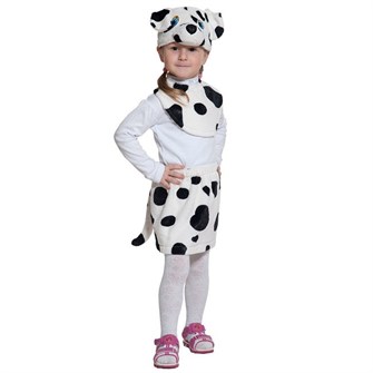 Карнавальный костюм Далматинка ЛАЙТ К р.92-116 /плюш/ 552-905