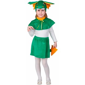 Карнавальный костюм Дракончик девочка (пелерина,юбка, маска) р.110-56 /Батик/ 751-447