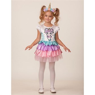 Карнавальный костюм Единорожка р.104-52 /текстиль/Батик/ 652-464