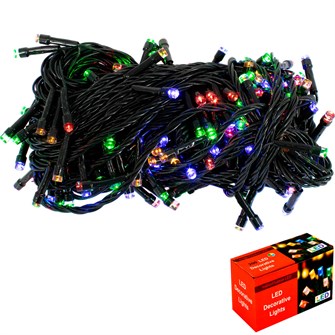 Электрическая гирлянда 200л LED 18м с контроллером 141V-177 751-586