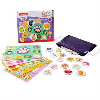Лото с деревянными фишками Для детей Baby Toys 04926 810-029