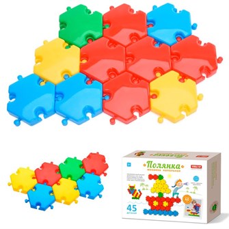 Мозаика d 60мм полянка 45 дет 01022 Стеллар /9/ 110-239