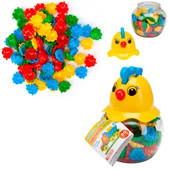 Мозаика d 20мм мини пазлы черепашки 80 дет 01045 Стеллар / 212-623