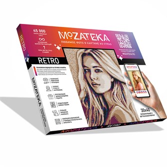 Набор для творчества Алмазная мозаика по фото 40*50 см Mozateka Retro DFM011 993-182