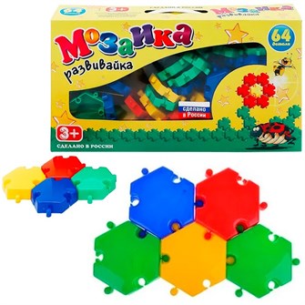 Мозаика Развивайка 64 дет /Новокузнецк/ 311-855