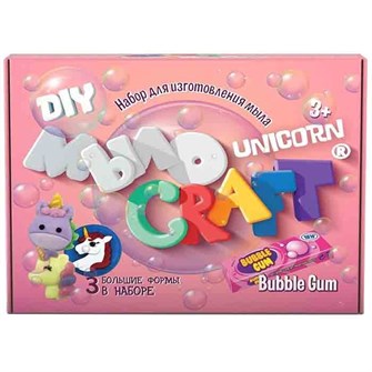 Набор для опытов и экспериментов.Юный химик Мыло Craft.Unicorn.Бабл Гам 891 711-870