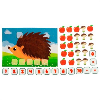 Игра Ежик состав числа фетр LIP1223 712-827