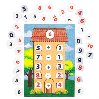 Игра Состав числа дом фетр LIP1274 712-825