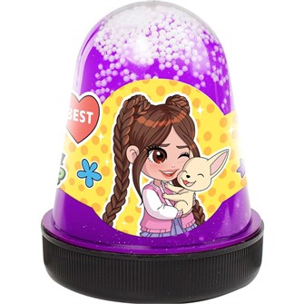 Лизун Slime Милана Хаметова фиолетовый капсула 130 гр. SLM311 148-822