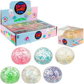 Игрушка Крутой замес Супергель шар бриллиант 6 цв.в асс.6см Т24589 1Toy 548-099