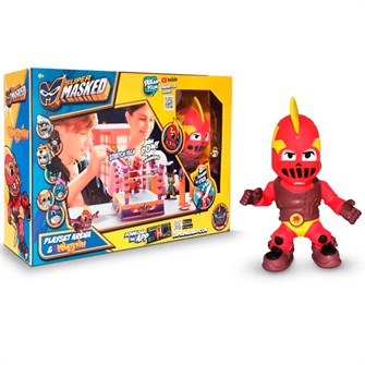Игровой набор с рингом и фигуркой SUPERMASKED, супергерой KOHETEKIN, со звуком SM002 548-043
