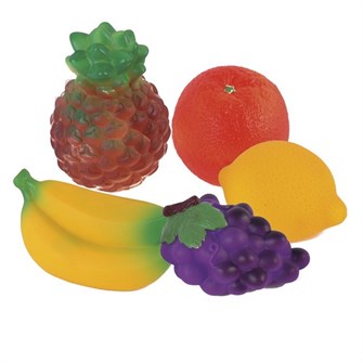Набор резиновых игрушек Фрукты Экзотика С-1375 Огонек /6/ 448-574