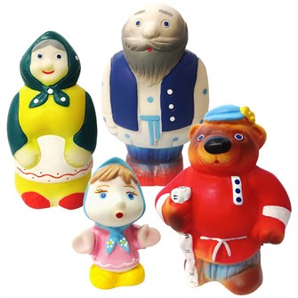 Набор резиновых игрушек Машенька и медведь СИ-361 147-895