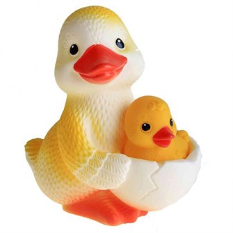 Резиновая игрушка Утка-мама №1 с утенком С-868 Огонек /9/ 147-261