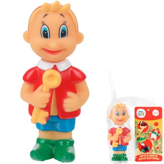 {{photo.Alt || photo.Description || 'Резиновая игрушка Буратино YF-38R-LK в сетке'}}