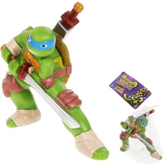 {{photo.Alt || photo.Description || 'Резиновая игрушка Леонардо черепашки ниндзя в сетке КАПИТОШКА 179R-PVC-R1'}}