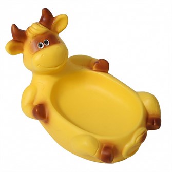 Резиновая мыльница Бык желтый В3995 547-102