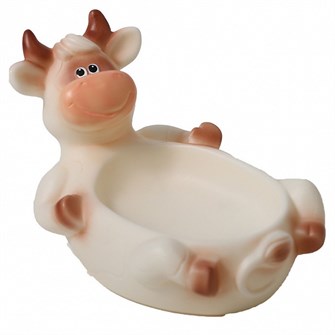 Резиновая мыльница Бык белый В3994 547-101