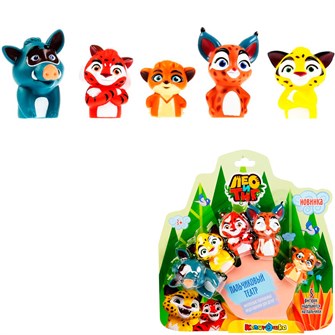 {{photo.Alt || photo.Description || 'Резиновая игрушка Пальчиковый театр Лео и Тиг 5шт LXPT-LT'}}