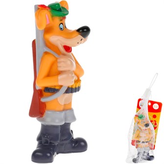 {{photo.Alt || photo.Description || 'Резиновая игрушка Собака Шарик LXST12R в сетке'}}