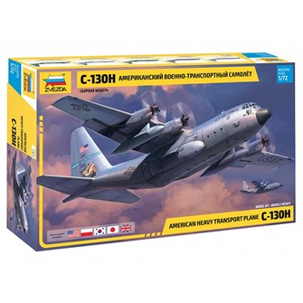 Сборная модель 7321 Американский военно-транспортный самолет С-130Н 142-284