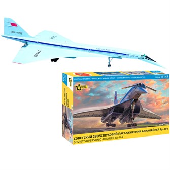 {{photo.Alt || photo.Description || 'Сборная модель 7045 Советский сверхзвуковой пассажирский авиалайнер Ту-144'}}