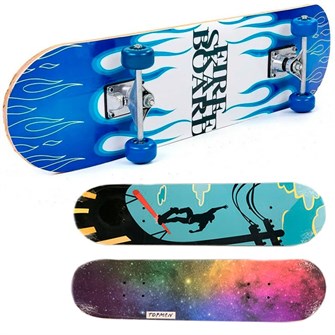 Скейтборд дер. 141-21-9  свет, 78*20 653-505