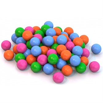 Шары для сухого бассейна 8см 100шт в сетке Норд 413 /4/ 253-082