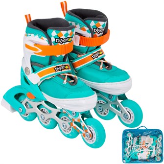 {{photo.Alt || photo.Description || 'Ролики Dvizhok р. 30-33 раздвиж. PVC, 1 колесо со светом,бирюзовый 141V-361'}}