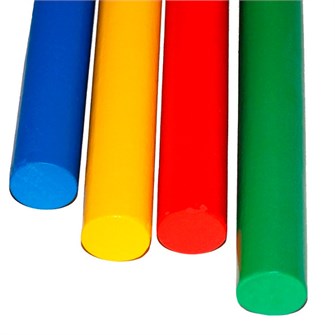 Палка гимнастическая деревянная цветная 80 см 353-332