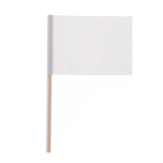 Флажок большой белый 195-354