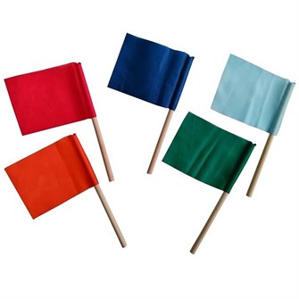 Флажок на деревянной палочке ( 4 основных цвета ) ИИ06 554-032