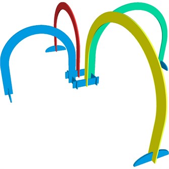 Дуги спортивные для подлезания ПАУЧОК ИИ-158 353-439