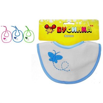 Слюнявчик на завязках 20*16 см 1051 469-179