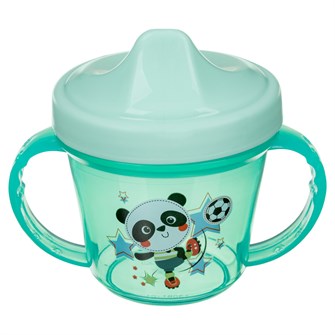 Поильник с ручками и декором 200мл Зеленый 431309109 469-458