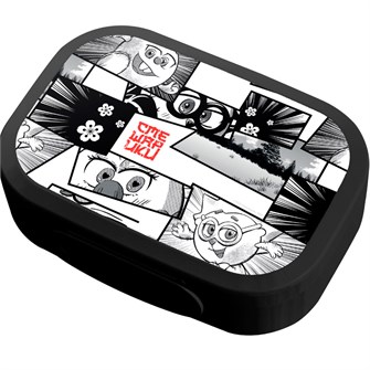 Ланч-бокс с декором СМЕШАРИКИ 180x130x50 мм 0,98 л Черный 431335913 269-967
