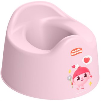 Горшок детский с декором МАЛЫШАРИКИ Розовый 275х254х170 431337405 171-991