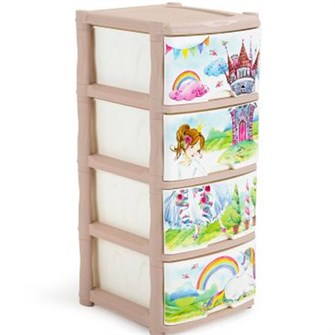 Детский комод Play with Me Princess  4 ящика LA4718 470-279