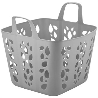 Мягкая корзина для игрушек Lalababy Protect Me 25 л серое пёрышко LA169112024 469-919