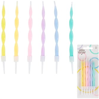 {{photo.Alt || photo.Description || 'Свечи для торта Серпантин Пастель 10см 6шт'}}