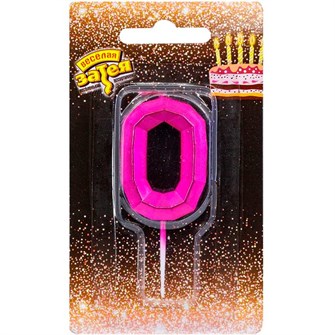 {{photo.Alt || photo.Description || 'Свеча цифра "0" Диамант Маджента 4,5 см 1502-4842'}}