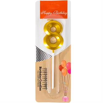 Свеча для торта Цифра 8 141V-445 462-555